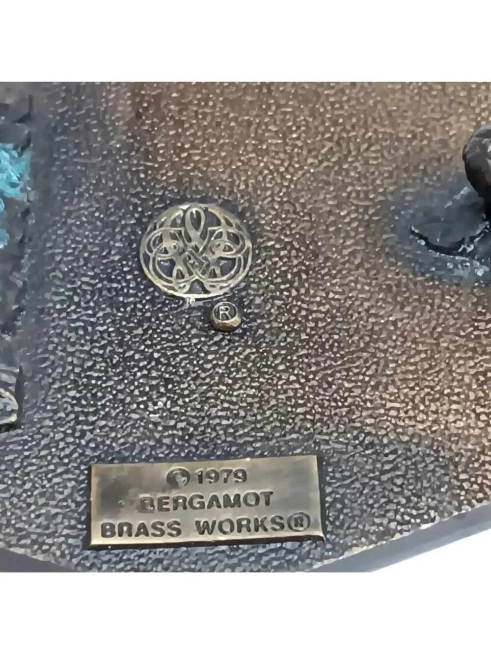 Vintage 1979 NFPEDA Bergamot Brass Works Belt Buckle Farming Supply with Tractor